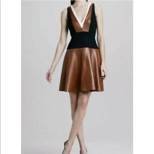 Gorgeous authentic lamb skin/leather dress